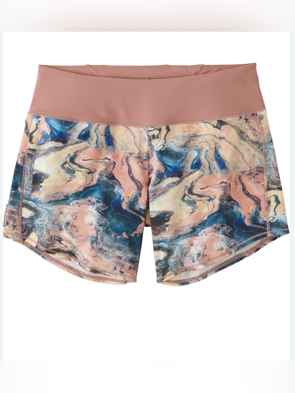 NWT Oiselle Obsession Running Shorts  6 “, color : Bright Marble , Sz 12